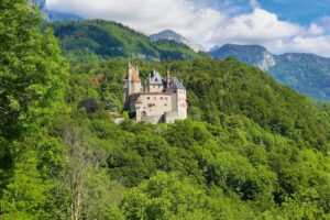 Scenic view Chateau de Menthon (Menthon Castle), France