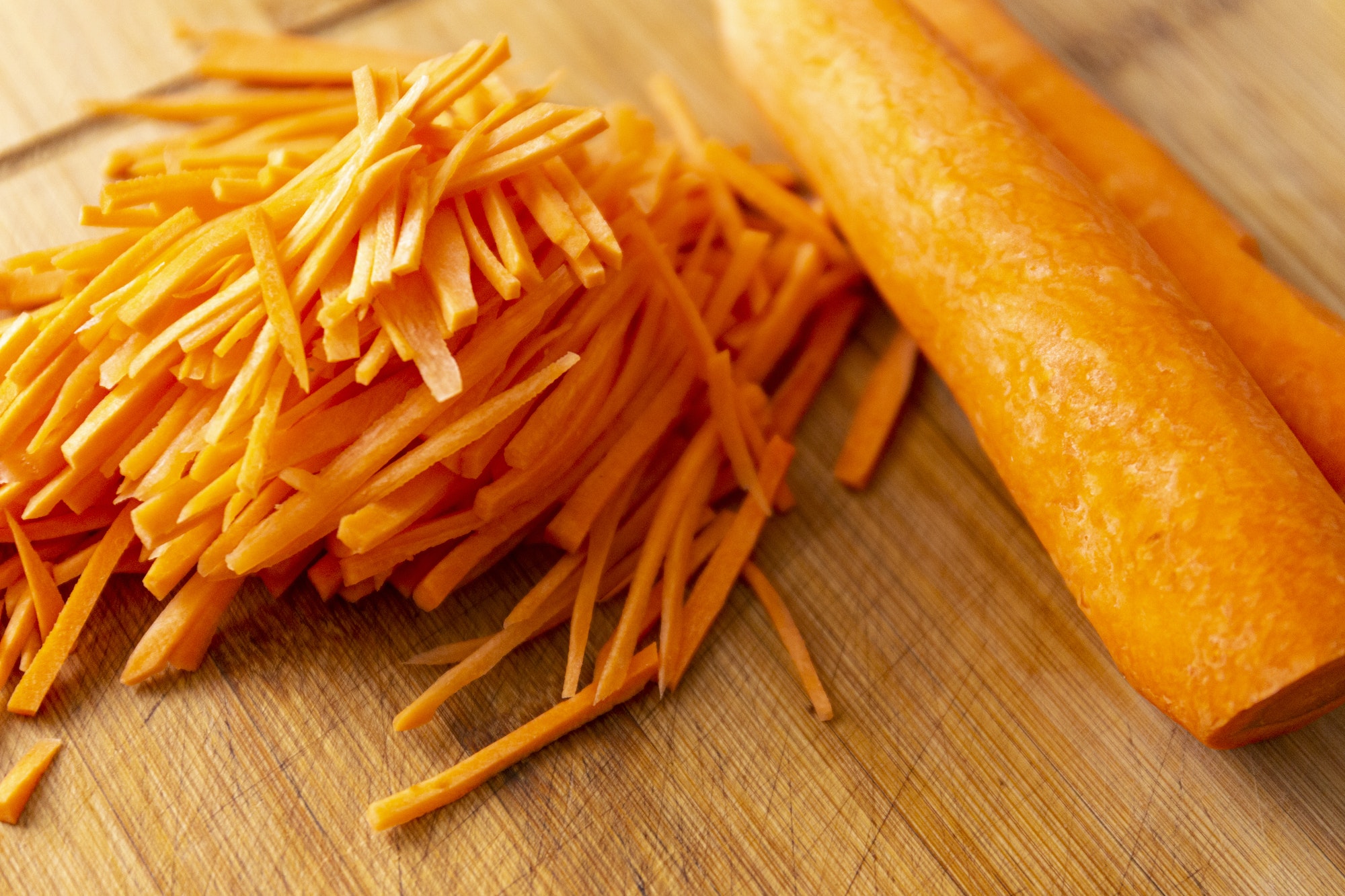 carotte coupées
