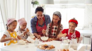 cuisiner avec des enfants