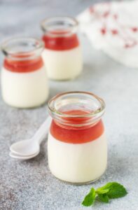 pannacotta dessert thé blanc